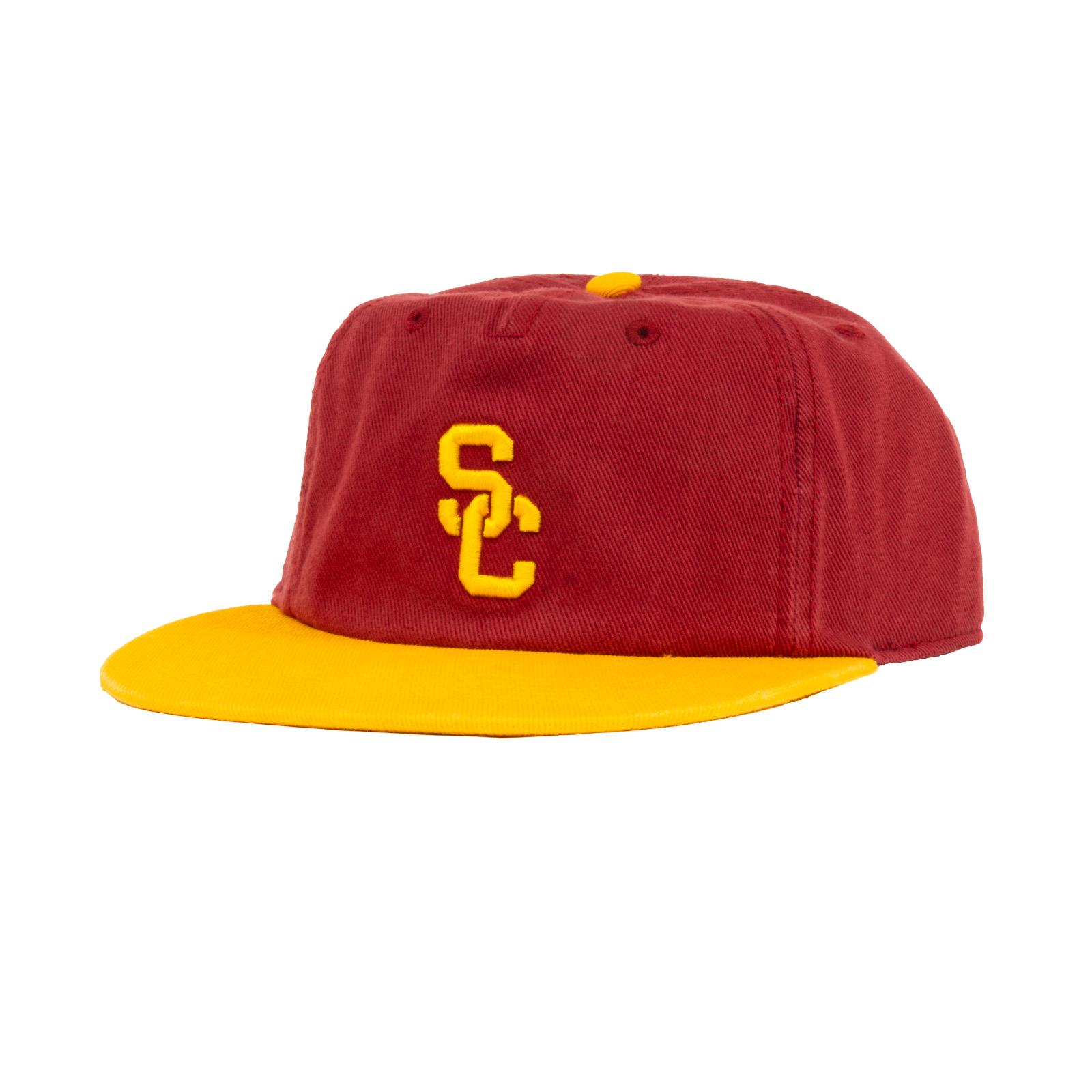 キャップ USC Trojans 47 Brand USC Trojans '47 Cardinal SC Interlock Burnside Captain RF Hat
